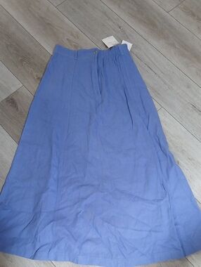 Sigrid Olsen Lavender-Blue Maxi Skirt